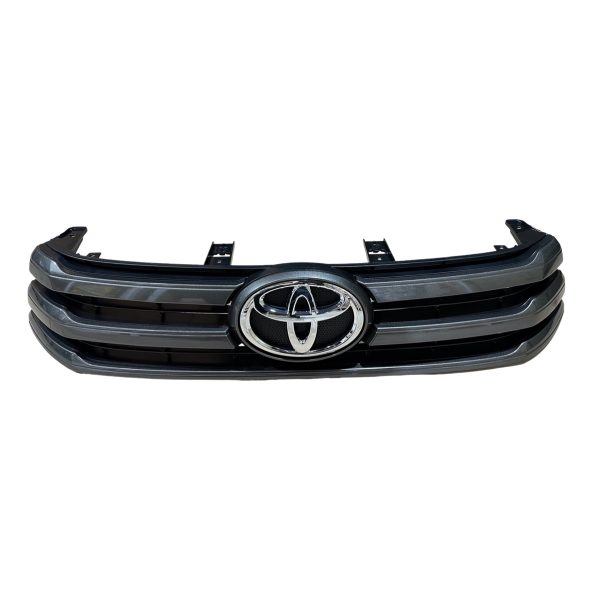 PARRILLA DE FRENTE HILUX SR 2016-2018 *GRIS BRILLOSA* COMPLETA - Imagen 3
