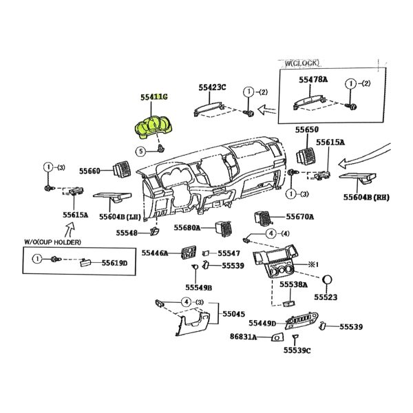 PANEL DE INSTRUMENTOS TOYOTA HILUX 2012-2015 ORIGINAL - Imagen 3