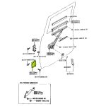 BISAGRA DE PUERTA HILUX 1992-2004 TRASERA INFERIOR DERECHA - Imagen 3