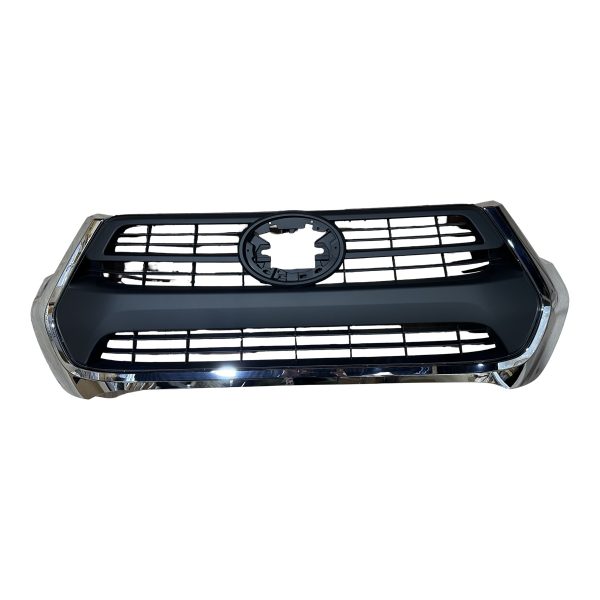 PARRILLA DE FRENTE HILUX 2021-2025 SRV *MOLD CROMADA* SIN LOGO FAL - Imagen 3