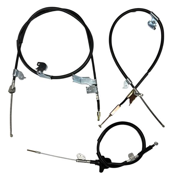 JUEGO X 3 CABLES FRENO MANO HILUX 2016-2024 IZQ/DER/PRIMARIO REVO NACIONAL - Imagen 3