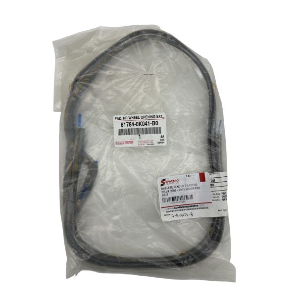 BURLETE FENDER TRASERO HILUX 2005-2011 IZQUIERDO GRIS - Imagen 3