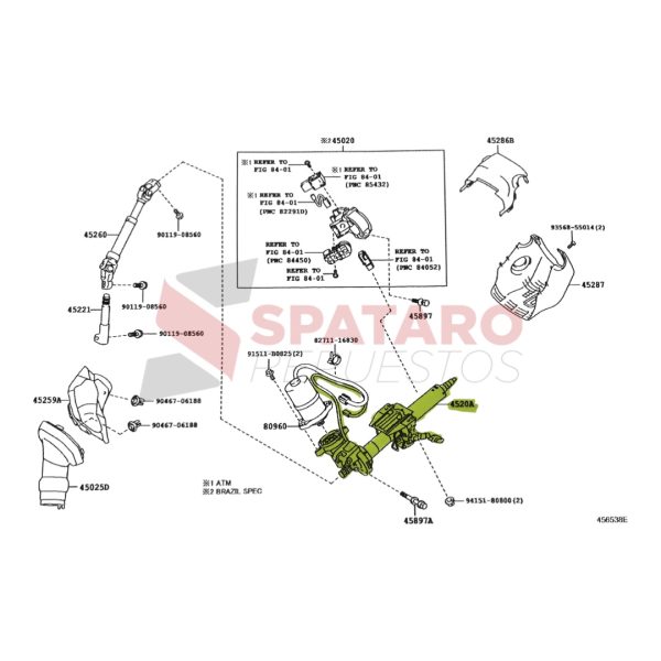 **LIQUIDACION** COLUMNA DE DIRECCION ELECTRICA TOYOTA COROLLA 2014-2017 ORIGINAL - Imagen 4