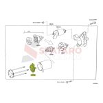 PLACA PORTACARBONES DE ARRANQUE ETIOS 2016-2023 CAJA 6TA MANUAL/ AUTOMATICO Original - Imagen 4