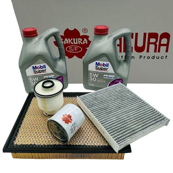 KIT DE FILTROS SAKURA + ACEITE MOBIL S3000 X 8 LTS HILUX-SW4 2016-2024 - Imagen 4