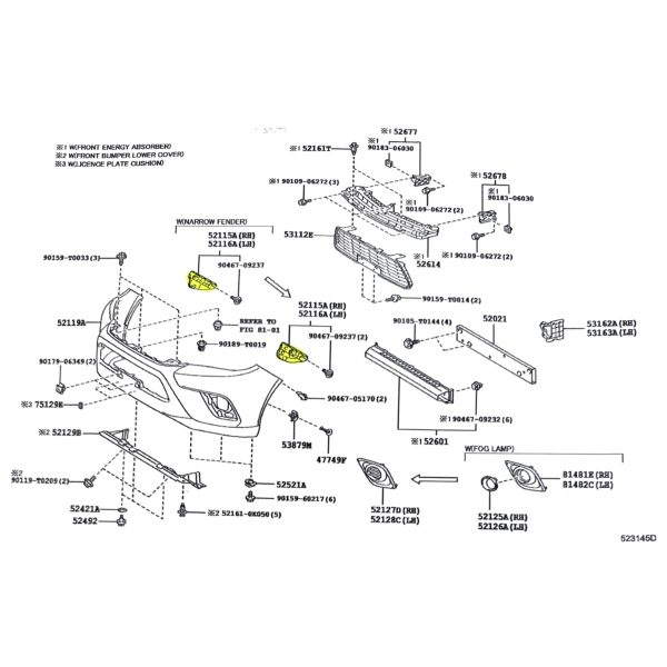 SOPORTE PARAGOLPE DELANTERO HILUX 2016-2023 DX DERECHO REVO Original - Imagen 4