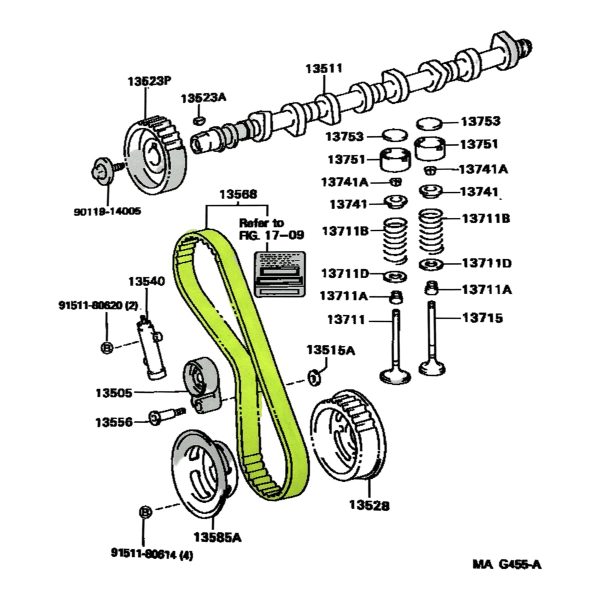 CORREA DE DISTRIBUCION SW4-HILUX 1996-2004 *TURBO* 1KZT-1KZTE BONUM - Imagen 4