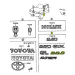 EMBLEMA "3.0D" HILUX 2001-2004 ORIGINAL - Imagen 4