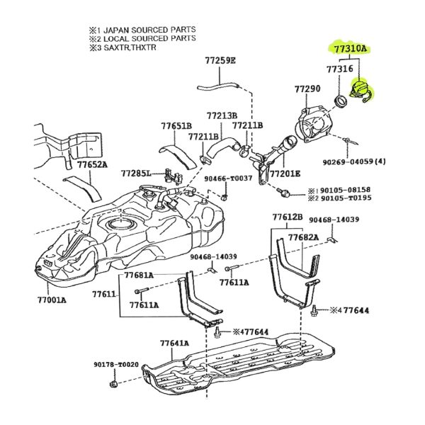 TAPA DE TANQUE DE COMBUSTIBLE HILUX 2016-2025 SPT - Imagen 5