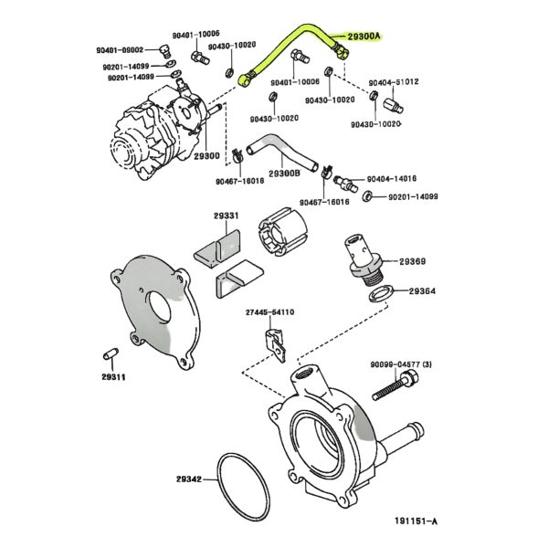 FLEXIBLE DE DEPRESOR HILUX 1996 AL 2001 2.8 - 3L SPT - Imagen 5