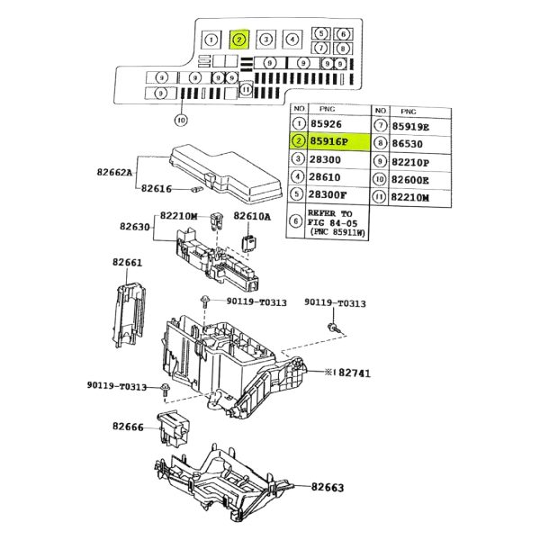RELAY DE ARRANQUE HILUX-SW4 2005-2025 **VA FUSIBLERA INTERIOR** VIGO-REVO DENSO SPT - Imagen 5