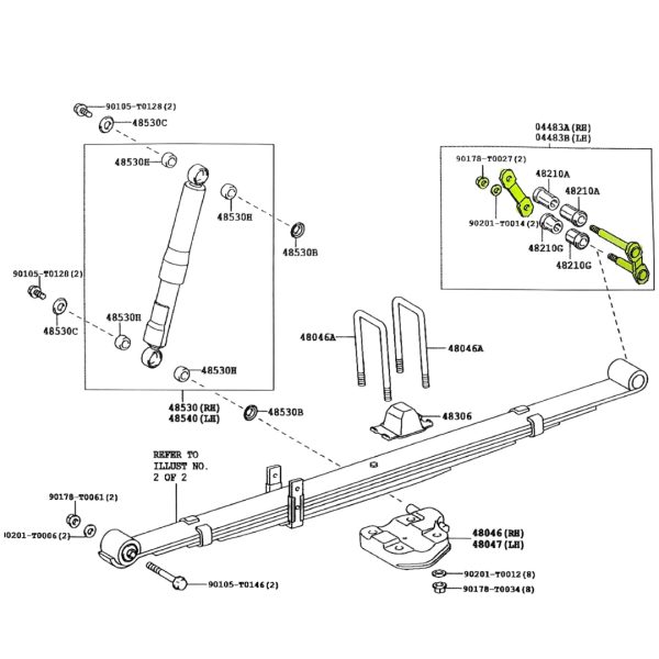 GEMELO DE ELASTICO HILUX 2005-2015 VIGO TAILANDIA - Imagen 5