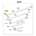 JUEGO X 2 BUJES DE ELASTICO SILENBLOCK HILUX-SW4 1997-2015 TAIWAN - Imagen 5