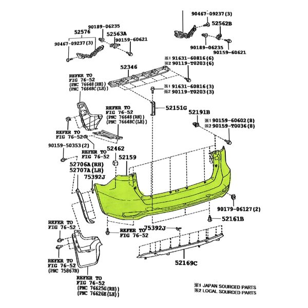 PARAGOLPE TRASERO TOYOTA SW4 2016-2022 REVO TAILANDIA - Imagen 5