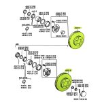 JUEGO DE DISCOS DE FRENO SW4 1997-2002 PARA LLANTA 16"  319 MM EXTERIOR -ver chasis- TRW - Imagen 5