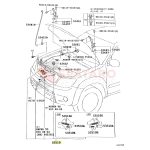 CIERRE TRABA CAPOT HILUX-SW4 2005-2011 SRV CON CABLE/SWITCH  ORIGINAL - Imagen 4