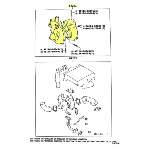 TURBO TOYOTA HILUX-SW4 2005-2015 MOTOR 3.0 1KD JRONE - Imagen 6