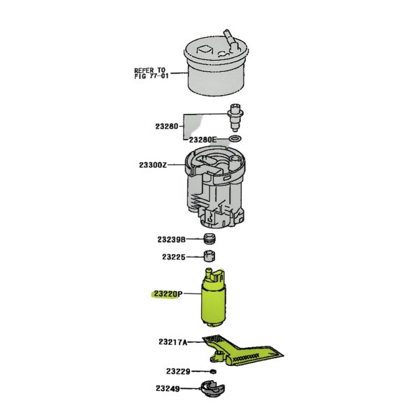 BOMBA DE NAFTA COROLLA 1.8 16V 1997-2005 SPT - Imagen 7