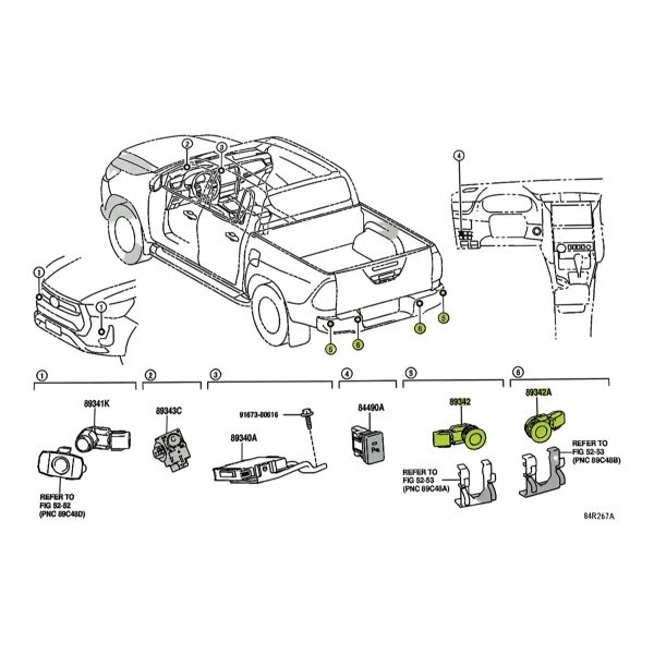 SENSOR ESTACIONAMIENTO PARAGOLPE TRASERO HILUX-SW4 2021-2025 SPT - Imagen 7