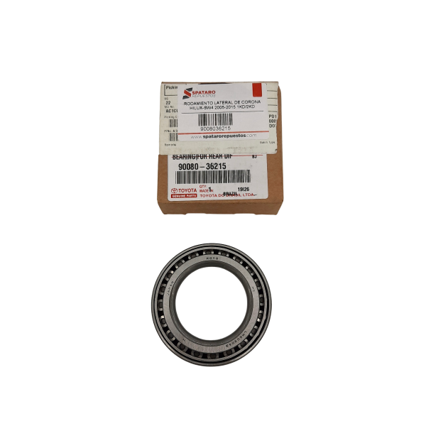 RODAMIENTO LATERAL DE CORONA HILUX-SW4 2005-2015 1KD/2KD ORIGINAL - Imagen 1