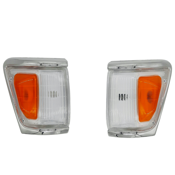 JUEGO DE FAROS DE POSICION HILUX 1994-2001 3L 4X4 MARCO CROMADO DER-IZQ  Taiwan - Imagen 1
