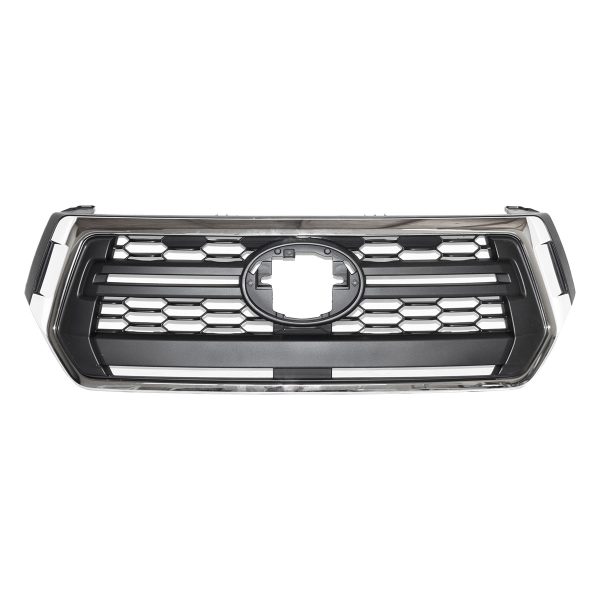 PARRILLA DE FRENTE HILUX 2018-2020 CROMADA COMPLETA *sin LOGO* FPI-Tailandia - Imagen 1
