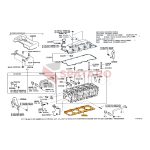 JUNTA DE TAPA DE CILINDROS HILUX-SW4 2005-2015 VIGO 3.0 1KD (0.85 mm altura )Taiwan - Imagen 2