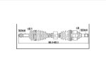 SEMIEJE DERECHO TOYOTA COROLLA 1993-2001 CAJA MANUAL TAIWAN - Imagen 3