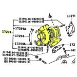 TURBO TOYOTA HILUX 2KD 2005-2011 2.5 SL TURBO - Imagen 4