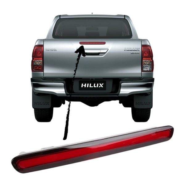 LUZ DE STOP FARO PORTON HILUX 2016-2025 ROJO FAL - Imagen 4