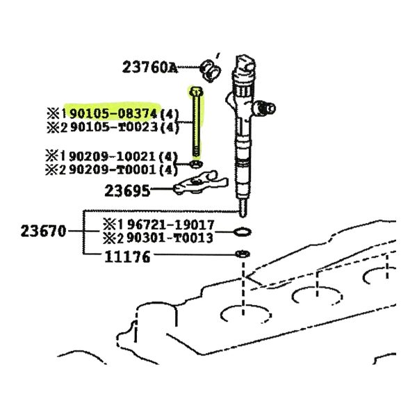 BULON DE AJUSTE INYECTOR HILUX-SW4 2005-2015 VIGO - Imagen 4