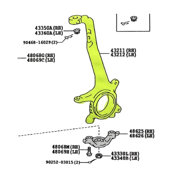 PUNTA DE EJE HILUX-SW4 2005-2015 CON ABS *IZQUIERDA* TAIWAN - Imagen 4