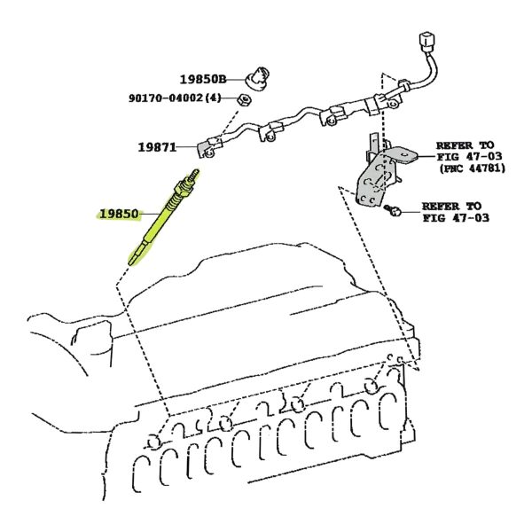 BUJIA DE PRECALENTAMIENTO HILUX-SW4 2016-2026 MASUMA - Imagen 4