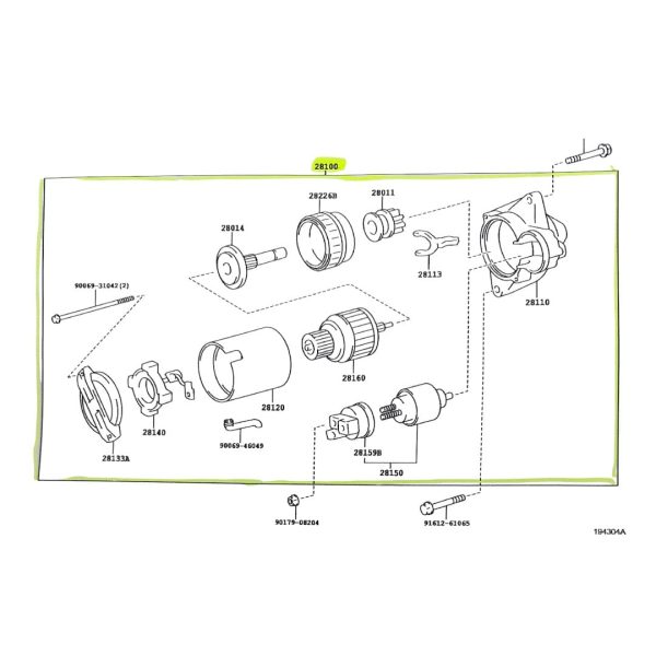 MOTOR DE ARRANQUE COROLLA 2014-2019 SPT - Imagen 4