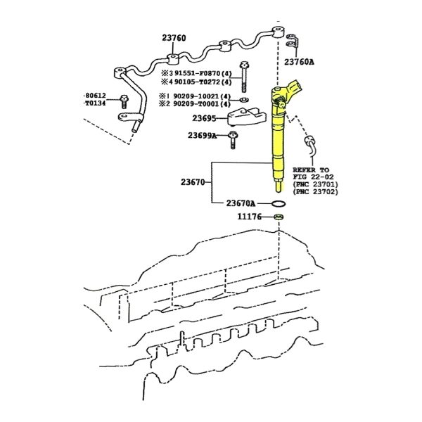 INYECTOR HILUX 2016-2025 MOTOR 2GD 2.4 *CABEZA 71* DENSO - Imagen 5