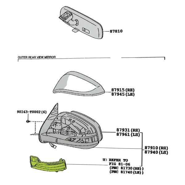 FARO DE GIRO DE ESPEJO HILUX 2016-2024 IZQUIERDO SPT - Imagen 5