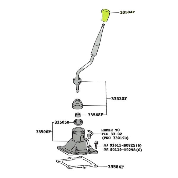 BOCHA PALANCA CAMBIOS HILUX 2005-2015 5TA MANUAL **DE CUERO COSIDO** VIGO SPT - Imagen 5