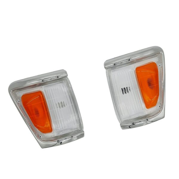 JUEGO DE FAROS DE POSICION HILUX 1994-2001 3L 4X4 MARCO CROMADO DER-IZQ  Taiwan - Imagen 2