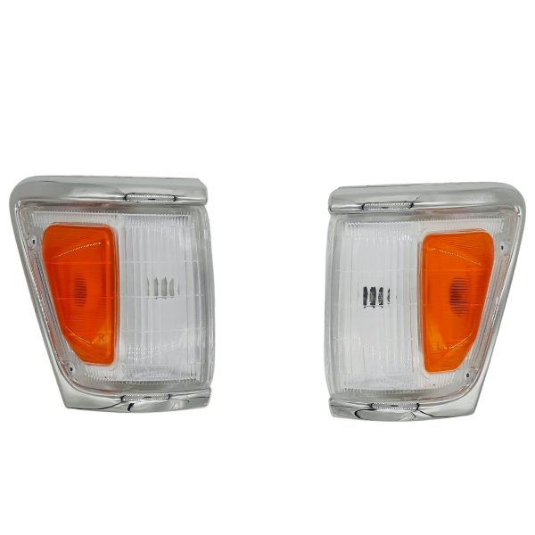 JUEGO DE FAROS DE POSICION HILUX 1994-2001 3L 4X4 MARCO CROMADO DER-IZQ  Taiwan - Imagen 1