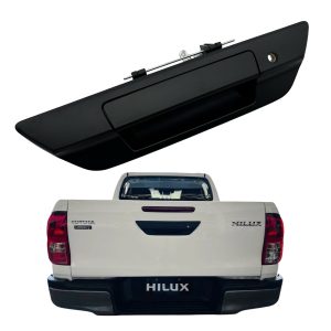 MANIJA DE PORTON HILUX 2016-2025 C/D DX NEGRA *CON AGUJERO LLAVE * SPT
