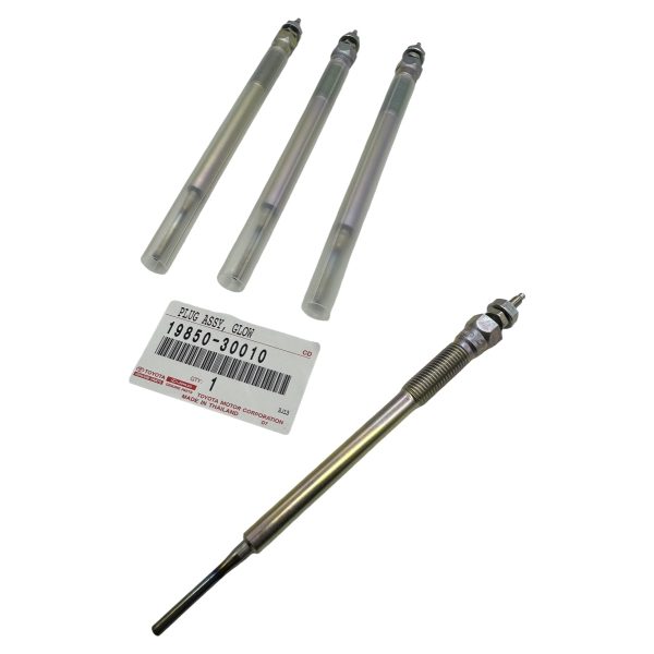 JUEGO X 4 BUJIA PRECALENTAMIENTO HILUX-SW4 2005-2015 1KD-2KD COROLLA-RAV4 1CD ORIGINAL - Imagen 1