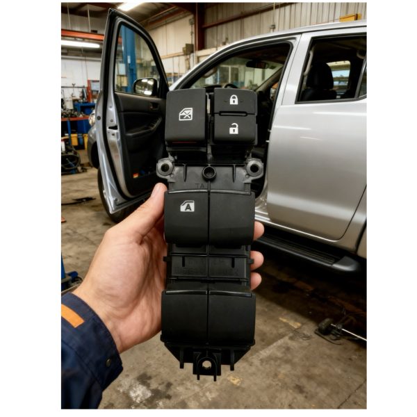 TECLA LEVANTA CRISTAL HILUX 2019-2024 DX ORIGINAL - Imagen 1