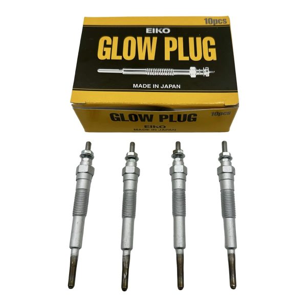 JUEGO X 4 BUJIAS DE PRECALENTAMIENTO HILUX-SW4 1998-2004 3.0 TURBO 1KZT-1KZTE *LARGO 10.4 CM* Japon - Imagen 1