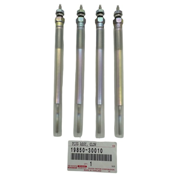 JUEGO X 4 BUJIA PRECALENTAMIENTO HILUX-SW4 2005-2015 1KD-2KD COROLLA-RAV4 1CD ORIGINAL - Imagen 2