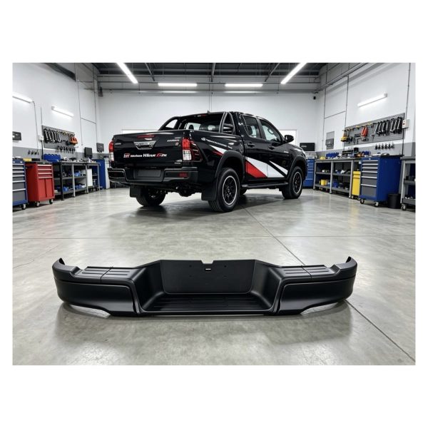 PARAGOLPE TRASERO HILUX 2016-2026 C/SOPORTES *NEGRO* FPI TAILANDIA - Imagen 2