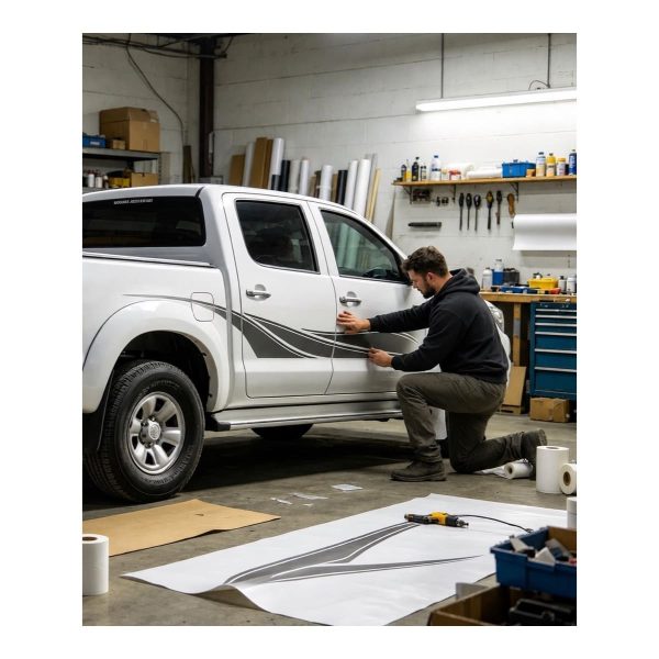 CALCO JUEGO DE FRANJAS HILUX CABINA DOBLE 2009-2015 6 PIEZAS SPT - Imagen 3