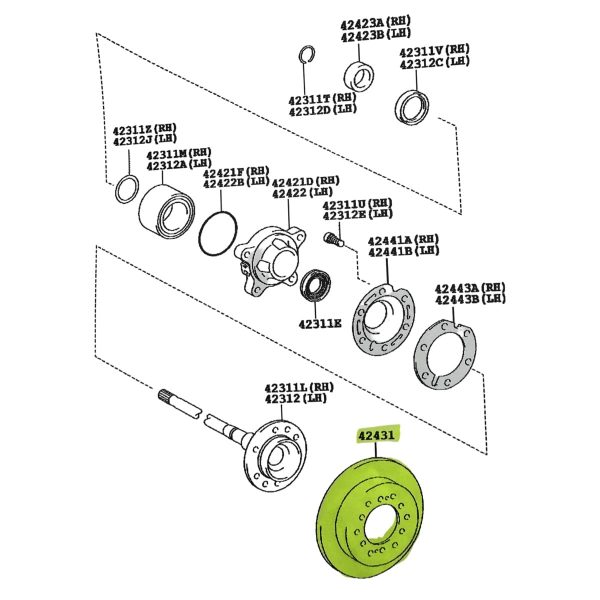 JUEGO DE DISCO DE FRENO TRASEROS SW4 2016-2026/ HILUX 2024-2026/ PRADO 2009-2015 TRW - Imagen 4