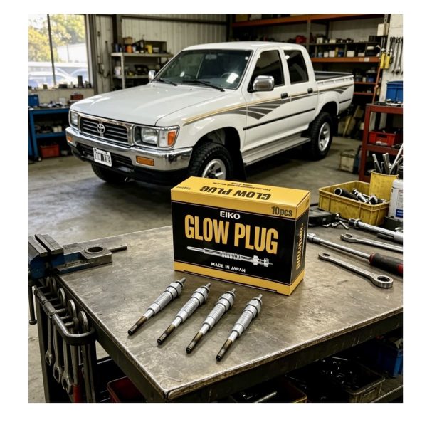 JUEGO X 4 BUJIAS DE PRECALENTAMIENTO HILUX 1997-2004  2.8 3.0 3L-5L  11V Japon - Imagen 4