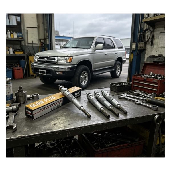 JUEGO X 4 BUJIAS DE PRECALENTAMIENTO HILUX-SW4 1998-2004 3.0 TURBO 1KZT-1KZTE *LARGO 10.4 CM* Japon - Imagen 4
