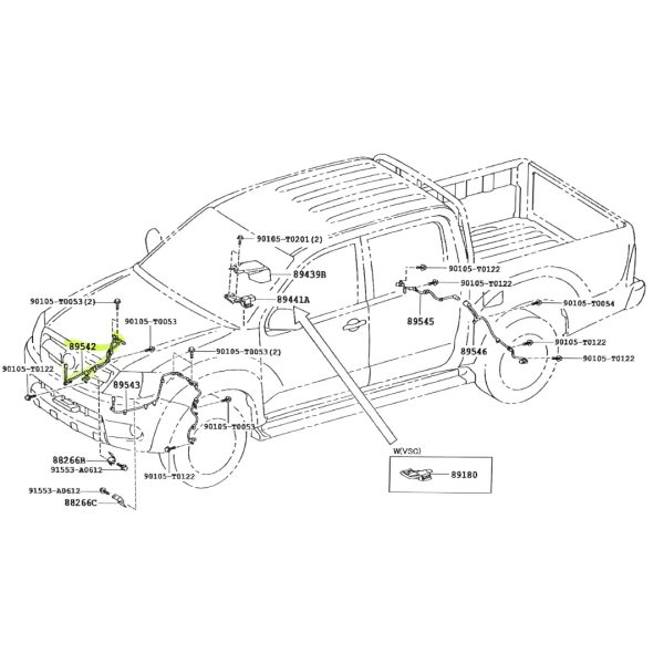 SENSOR DE ABS DELANTERO HILUX 2005-2012/SW4 2005-2011 CON CABLE DERECHO SPT - Imagen 5